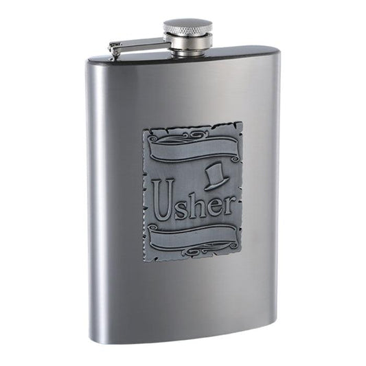 8oz Gift Flask for Wedding Usher - Outdoorsavage