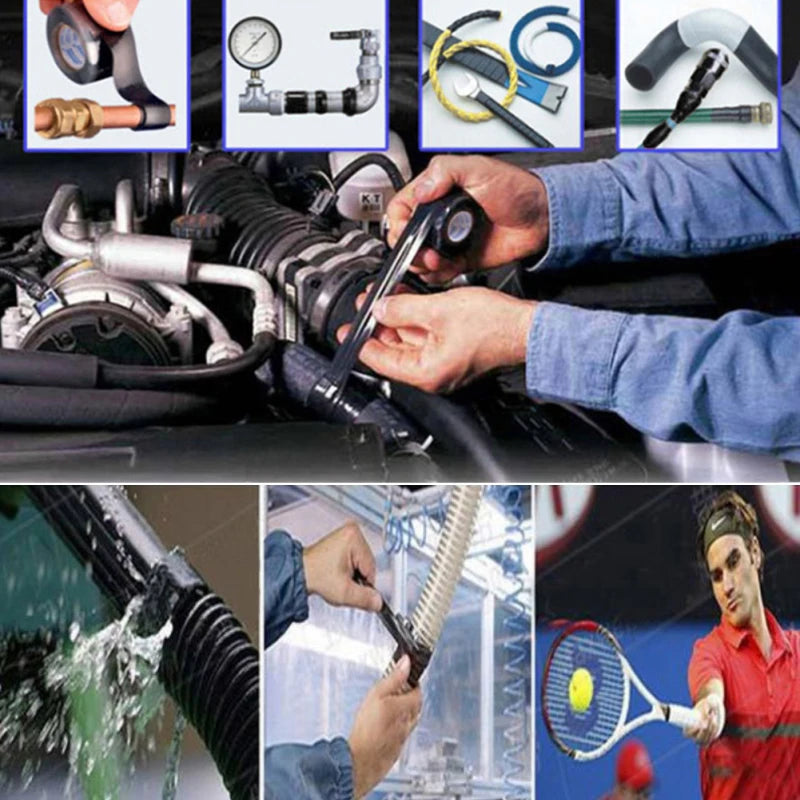 Ultimate Waterproof Silicone Repair Tape - Self-Adhesive, Strong Bonding, 1.5/3M Flexible Rubber Tape for All Your Fixes!
