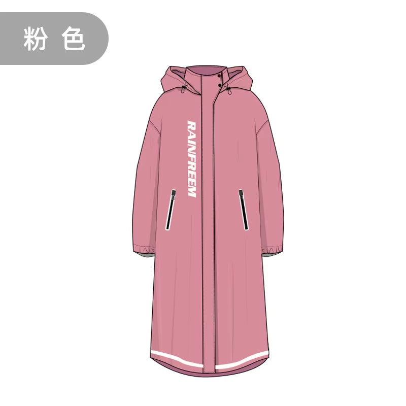 Fashion Multifunctional Windbreaker Type Raincoat Double Placket Waterproof Rain Poncho Outdoor Hiking Riding Couple Rainsuit