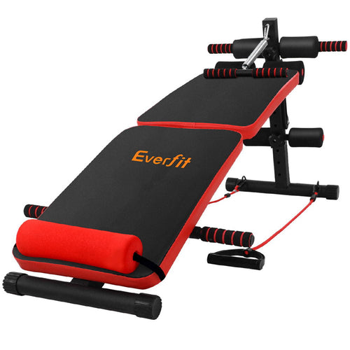 Everfit Adjustable Sit Up Bench Press Weight Gym Home Exercise Fitness