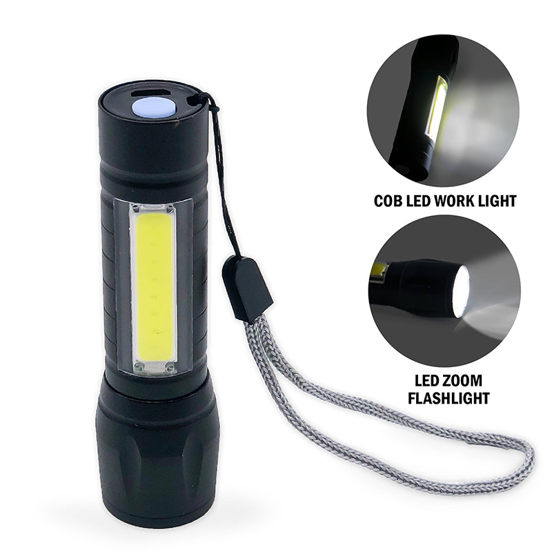 Micro Stinger™ Rechargeable LED Flashlight & COB LED Work Light Displa