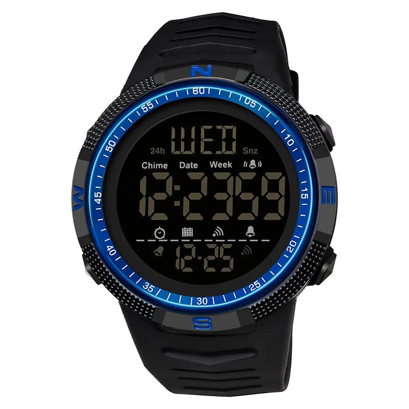 Military Sport Watch Mens Clock Fashion Brand SANDA Digital Wristwatch Shockproof Countdown Watches Waterproof Hour Bracelet - Outdoorsavage