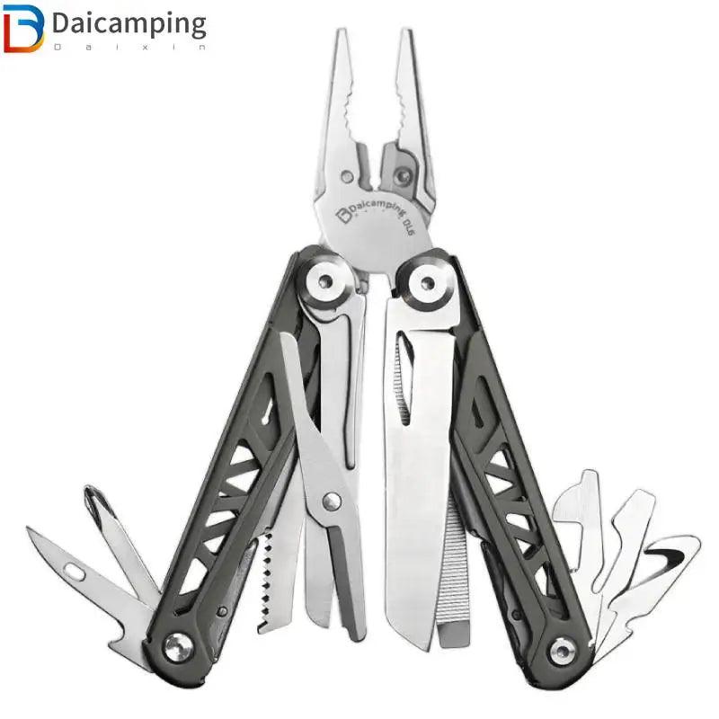 Daicamping DL6 EDC Camping HRC78K Multitool Plier Hand Tool Set Cable Wire Cutter Multifunctional Folding Knife Mini Mutli Tools - Outdoorsavage