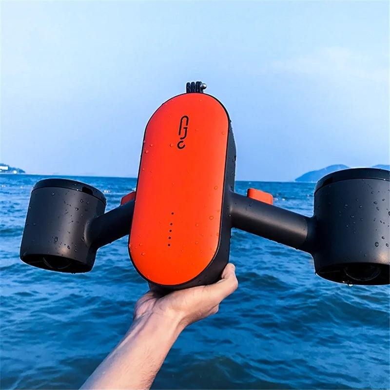 Camoro Sea Scooter Underwater Scuba Gear Dual Propeller Seascooter Snorkeling Scuba Diving Sea Scooter Water Sports Equipment - Outdoorsavage