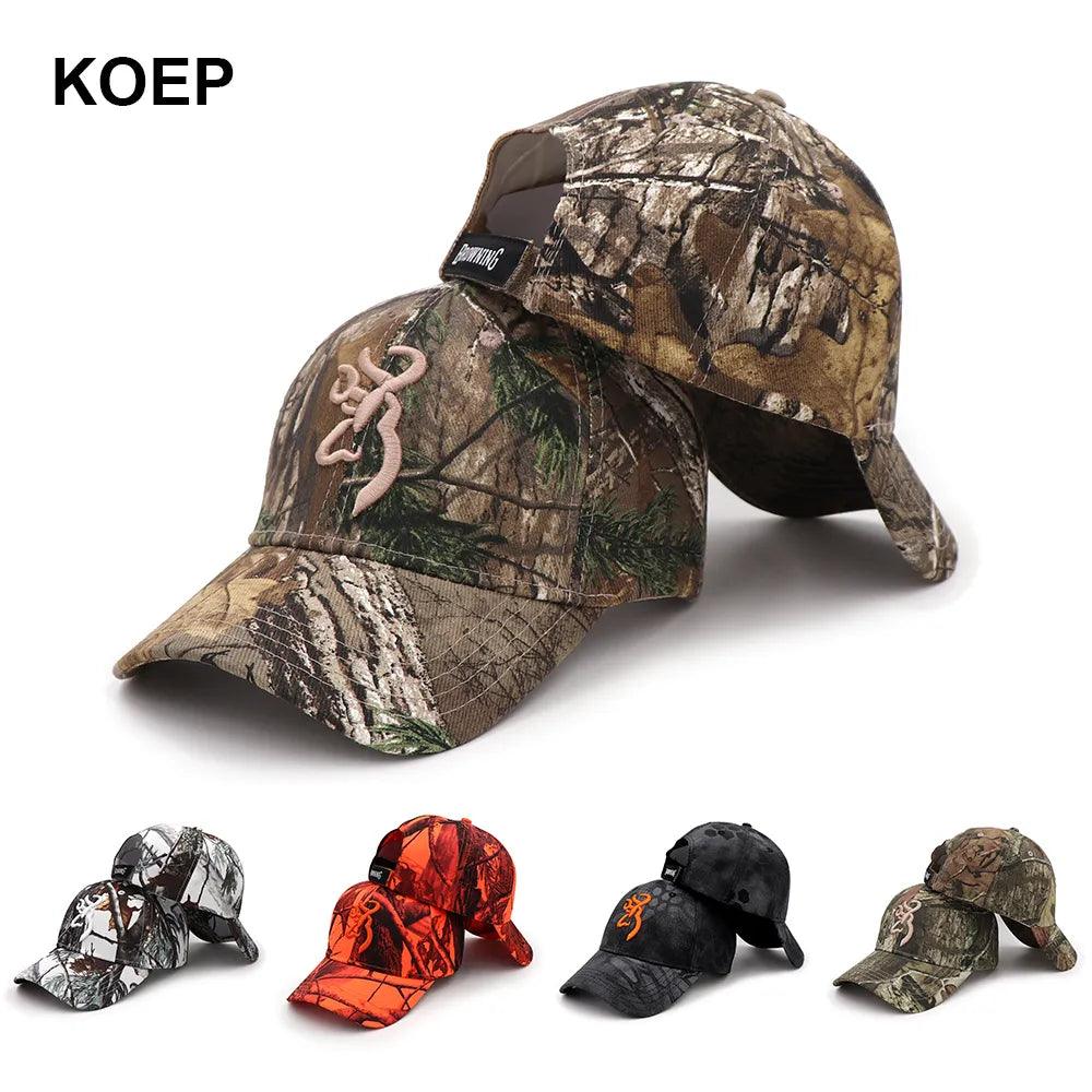 KOEP New Tree Camo Baseball Cap Fishing Caps Men Outdoor Hunting Camouflage Jungle Hat Hiking Casquette Hats - Outdoorsavage