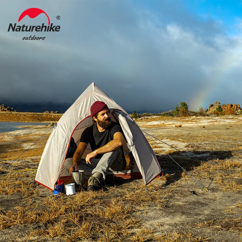 Naturehike Cloud Up compact waterproof tent on display.