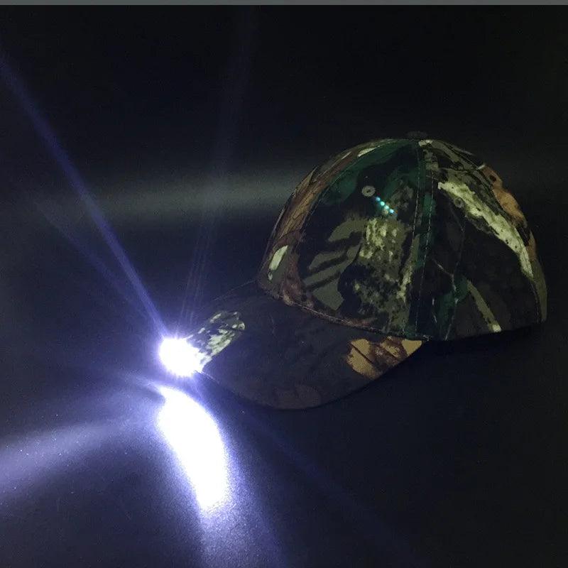 LED hats fishing cap with lamp sunshade cap multi-purpose headlamp outdoor mountain climbing Tourism hat sun protection tactical - Outdoorsavage