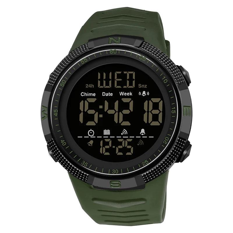 Military Sport Watch Mens Clock Fashion Brand SANDA Digital Wristwatch Shockproof Countdown Watches Waterproof Hour Bracelet - Outdoorsavage