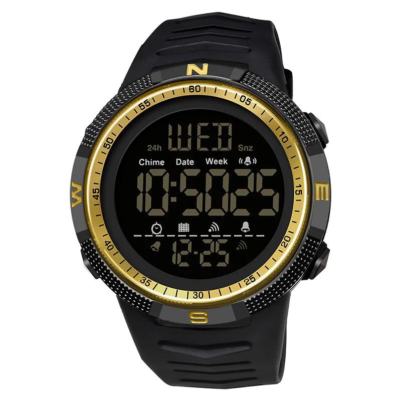 Military Sport Watch Mens Clock Fashion Brand SANDA Digital Wristwatch Shockproof Countdown Watches Waterproof Hour Bracelet - Outdoorsavage