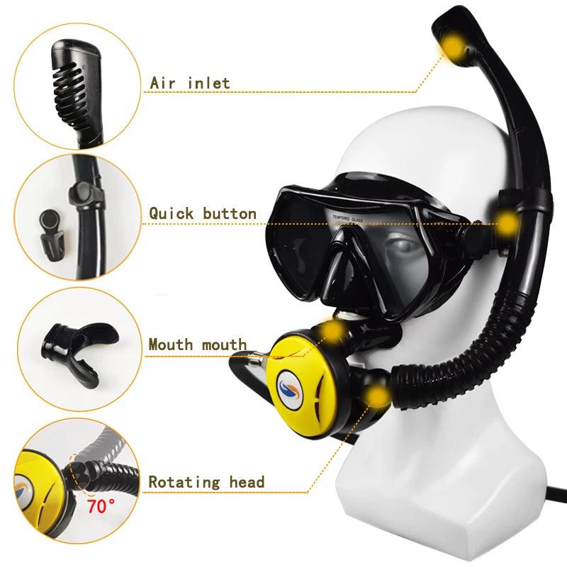 DCCMS Scuba Tanks 25~30 Minutes of Underwater Breathing Time Mini Scuba Diving Equipment Snorkeling Equipment Scuba Diving - Outdoorsavage