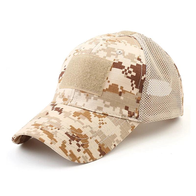 Outdoor Camouflage Adjustable Cap Mesh Fishing Hunting Hiking Basketball Snapback Hat - Outdoorsavage