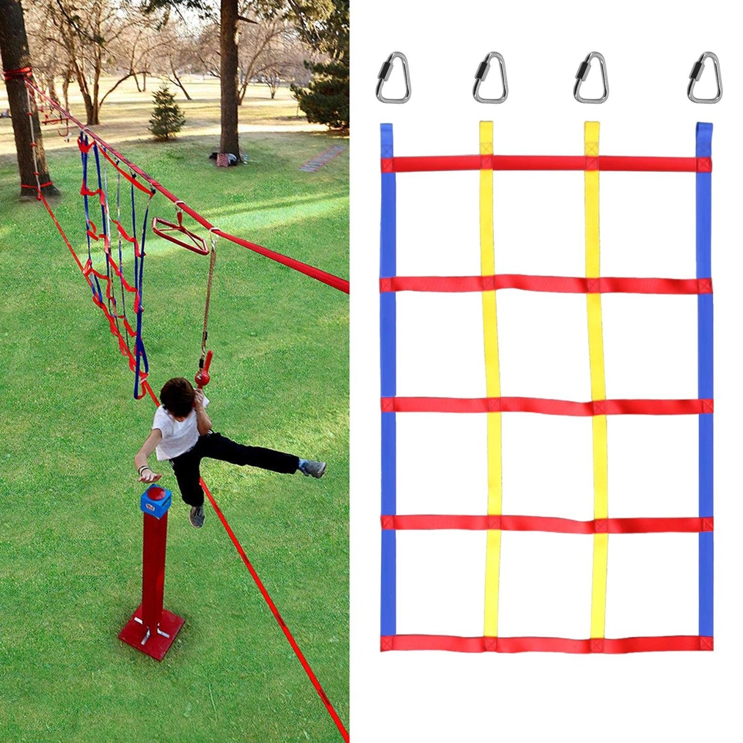 Indoor/Outdoor Climbing Net Playground Freight Net-Swing Climbing Net-Children Climbing Net - Outdoorsavage