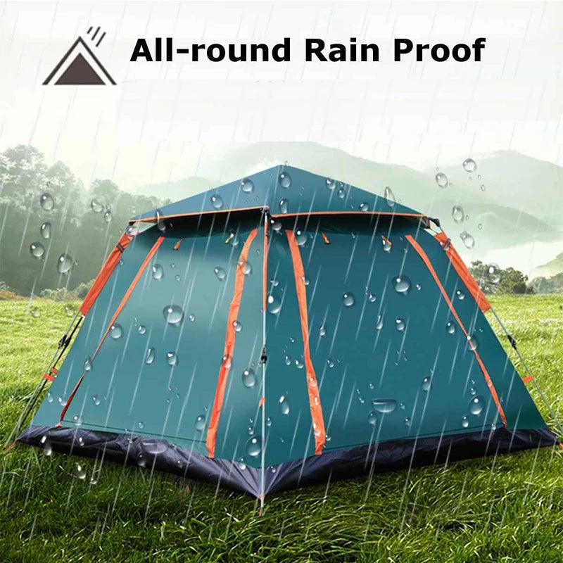 4-6 Person Camping Tent Automatic quick Open Tent Outdoor Rainfly Waterproof Tent Family Instant Setup Tent with Carring Bag - Outdoorsavage