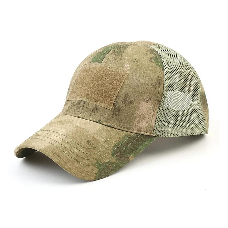 Outdoor Camouflage Adjustable Cap Mesh Fishing Hunting Hiking Basketball Snapback Hat - Outdoorsavage