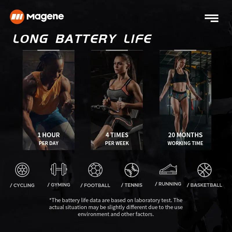 Magene Mover H64 Heart Rate Sensor Dual Mode ANT Bluetooth With Chest Strap Cycling Computer Bike forWahoo Garmin Sports Monitor - Outdoorsavage