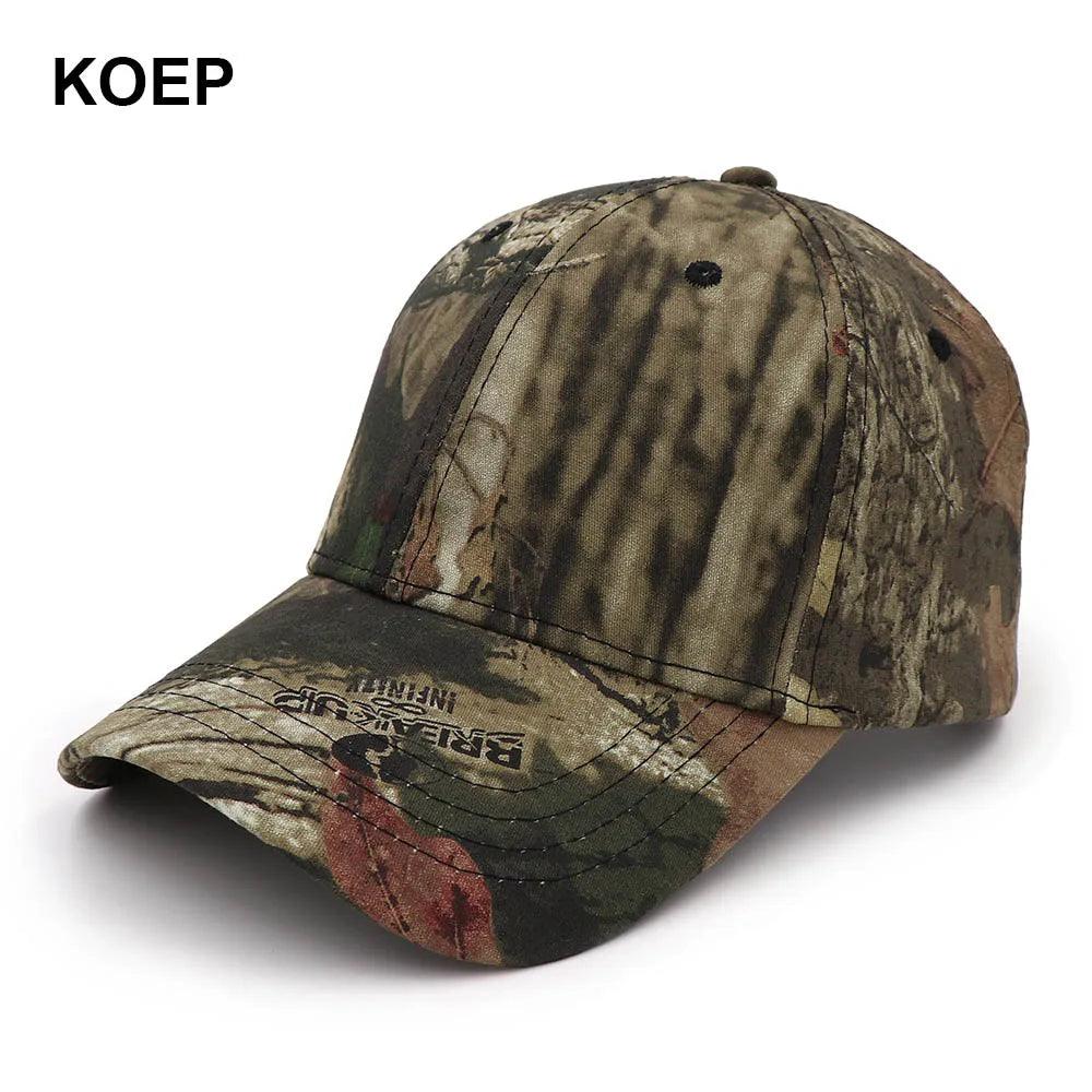 KOEP New Tree Camo Baseball Cap Fishing Caps Men Outdoor Hunting Camouflage Jungle Hat Hiking Casquette Hats - Outdoorsavage