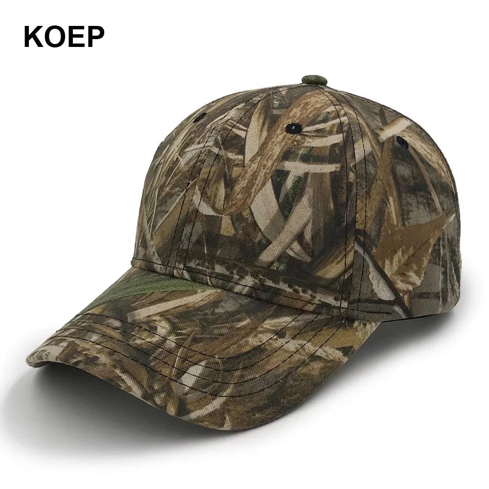 KOEP New Tree Camo Baseball Cap Fishing Caps Men Outdoor Hunting Camouflage Jungle Hat Hiking Casquette Hats - Outdoorsavage