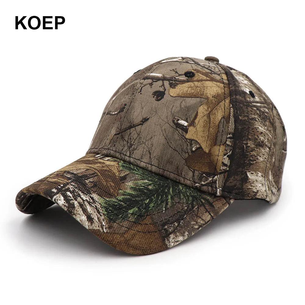 KOEP New Tree Camo Baseball Cap Fishing Caps Men Outdoor Hunting Camouflage Jungle Hat Hiking Casquette Hats - Outdoorsavage