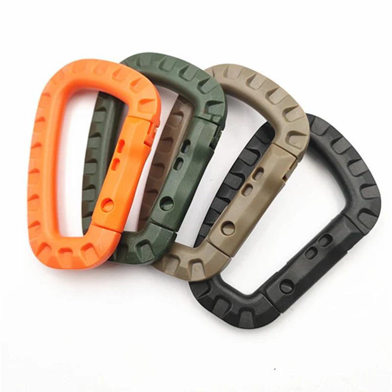 Carabiner D-Shape Ultra Light Mountaineering Bag Keychain Outdoor Tactical Gear Hiking Camping Climbing Accessories - Outdoorsavage