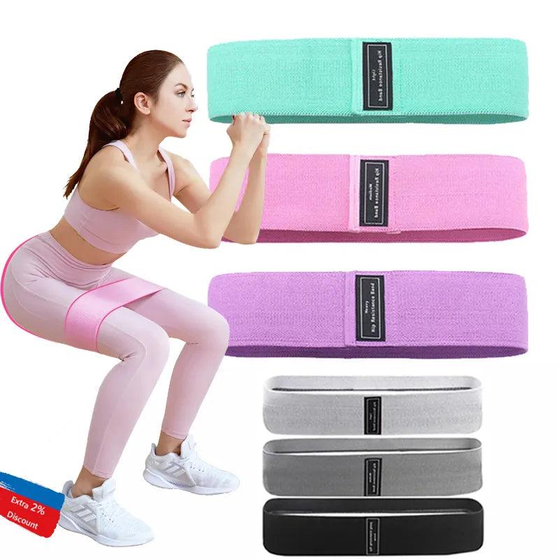 Fitness Resistance Band Buttocks Expansion Fitness Cloth Rubber Band Elastic Expander Suitable For Home Exercise Sport Equipment - Outdoorsavage