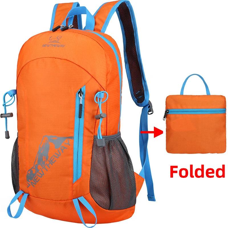 22L Portable Foldable Backpack Folding Mountaineering Bag Ultralight Outdoor Climbing Cycling Travel Knapsack Hiking Daypack - Outdoorsavage