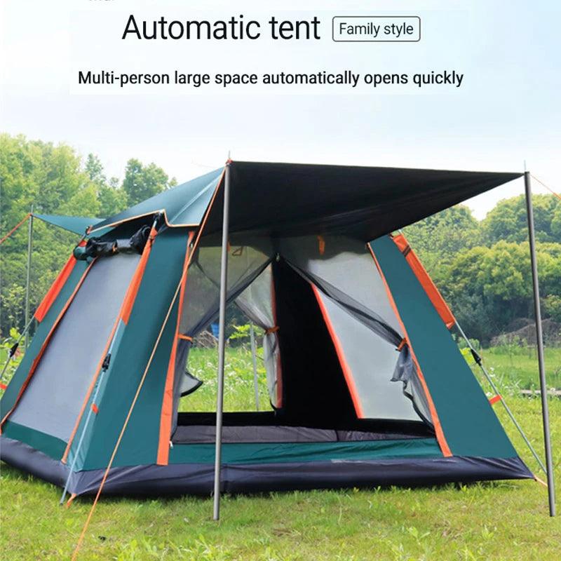 4-6 Person Camping Tent Automatic quick Open Tent Outdoor Rainfly Waterproof Tent Family Instant Setup Tent with Carring Bag - Outdoorsavage