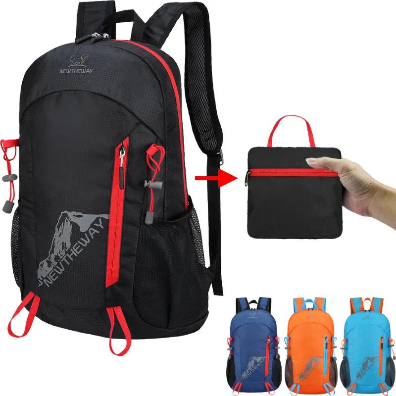 22L Portable Foldable Backpack Folding Mountaineering Bag Ultralight Outdoor Climbing Cycling Travel Knapsack Hiking Daypack - Outdoorsavage