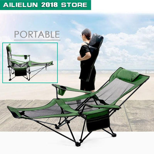 outdoor furniture chair foldable stool folding stool sillas camping foldable chair muebles Folding Camping Chair with Footrest - Outdoorsavage