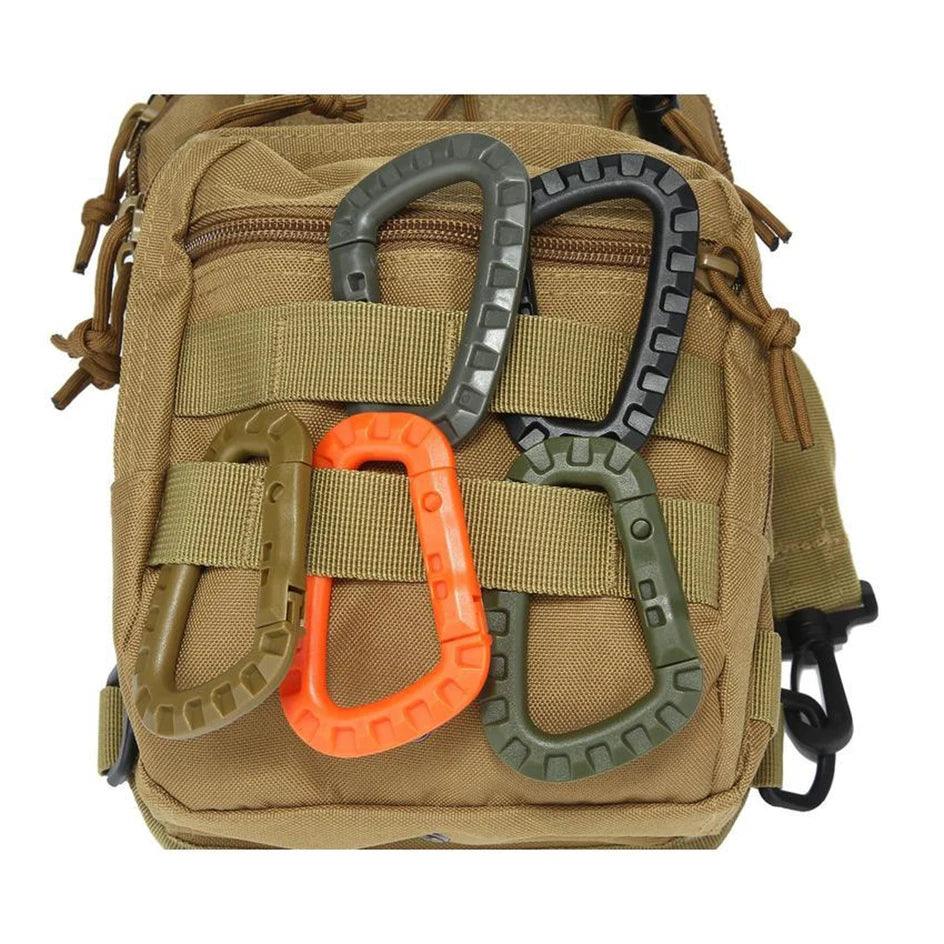 Carabiner D-Shape Ultra Light Mountaineering Bag Keychain Outdoor Tactical Gear Hiking Camping Climbing Accessories - Outdoorsavage