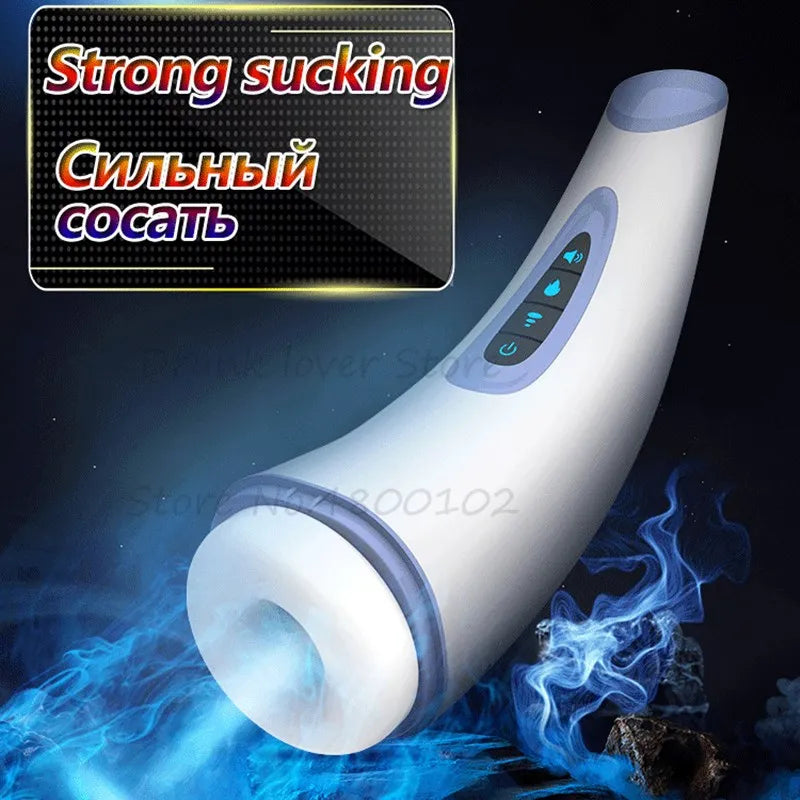Air Sucking Heating Male Masturbator Automatic Vacuum