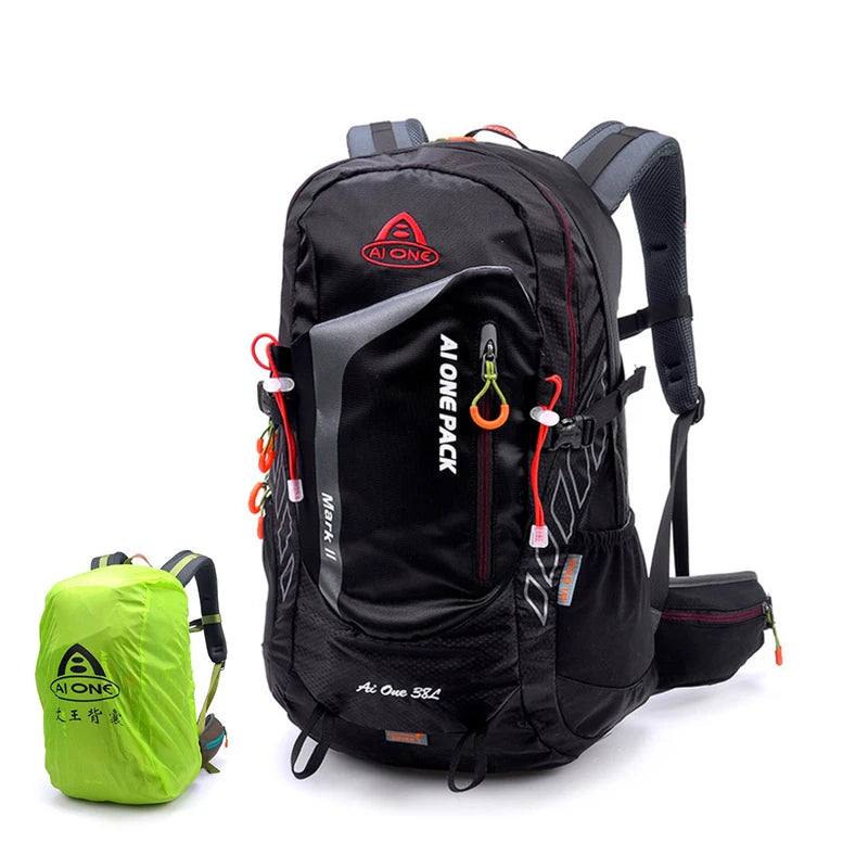 Lightweight 38L Ultralight Hiking Backpack with Rain Cover - Perfect for Climbing, Camping, and Travel!