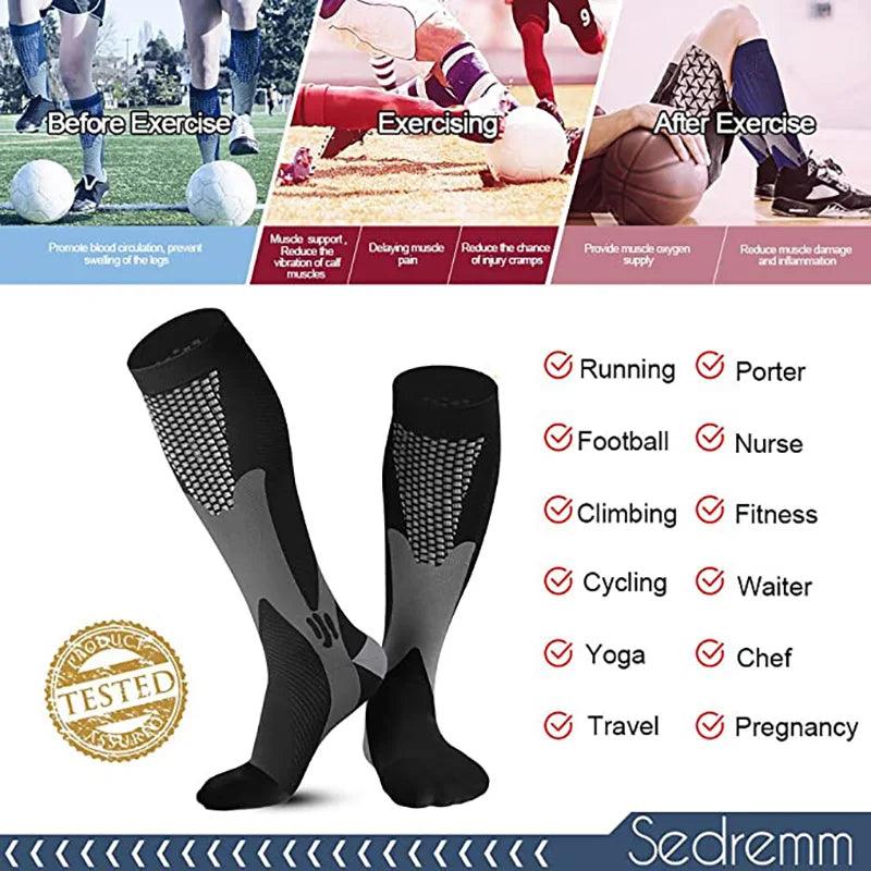 unisex Compression Socks Varicose Veins - Outdoorsavage