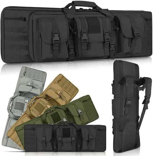 LUXHMOX Double Long Soft Rifle Case & Multi-Function Long Gun Case