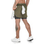 Camo Running Shorts Men Gym Sports Shorts 2 In 1 Quick Dry Workout Training Gym Fitness Jogging Short Pants Summer Men Shorts - Outdoorsavage