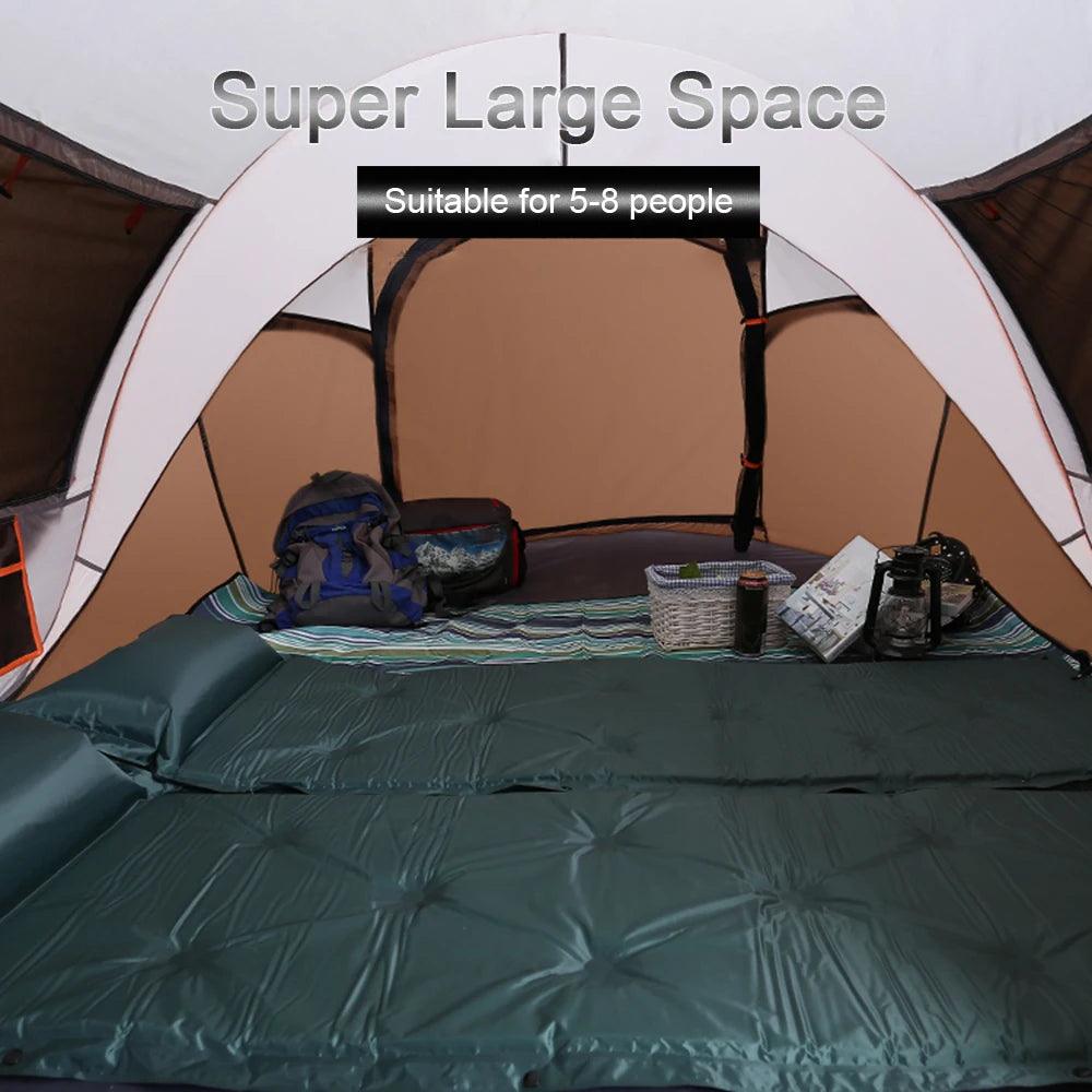 Outdoor Large Camping Tent Full-Automatic Instant Unfold WaterProof Tent Family Multi-Functional Portable Dampproof Tent - Outdoorsavage