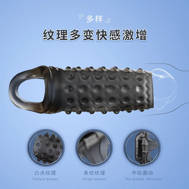 Sex Toys for Men Delay Condom Penis Sleeve Extension