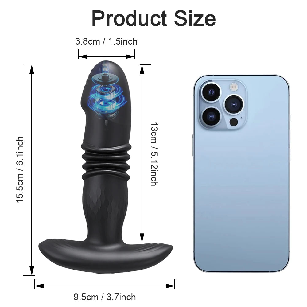 Vibrating Butt Plug Remote Sex Toy for Women Anal Prostate Massager