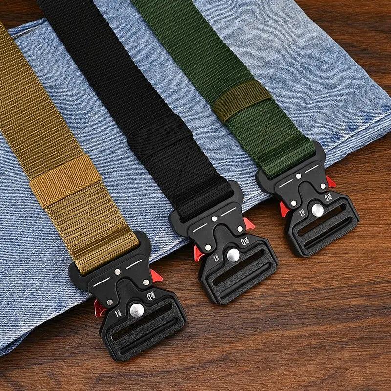 Men's Belt Outdoor Multi Function Belt High Quality Canvas For Nylon Male Luxury Belts Women's Sports Jeans Belt Neutral Belts - Outdoorsavage