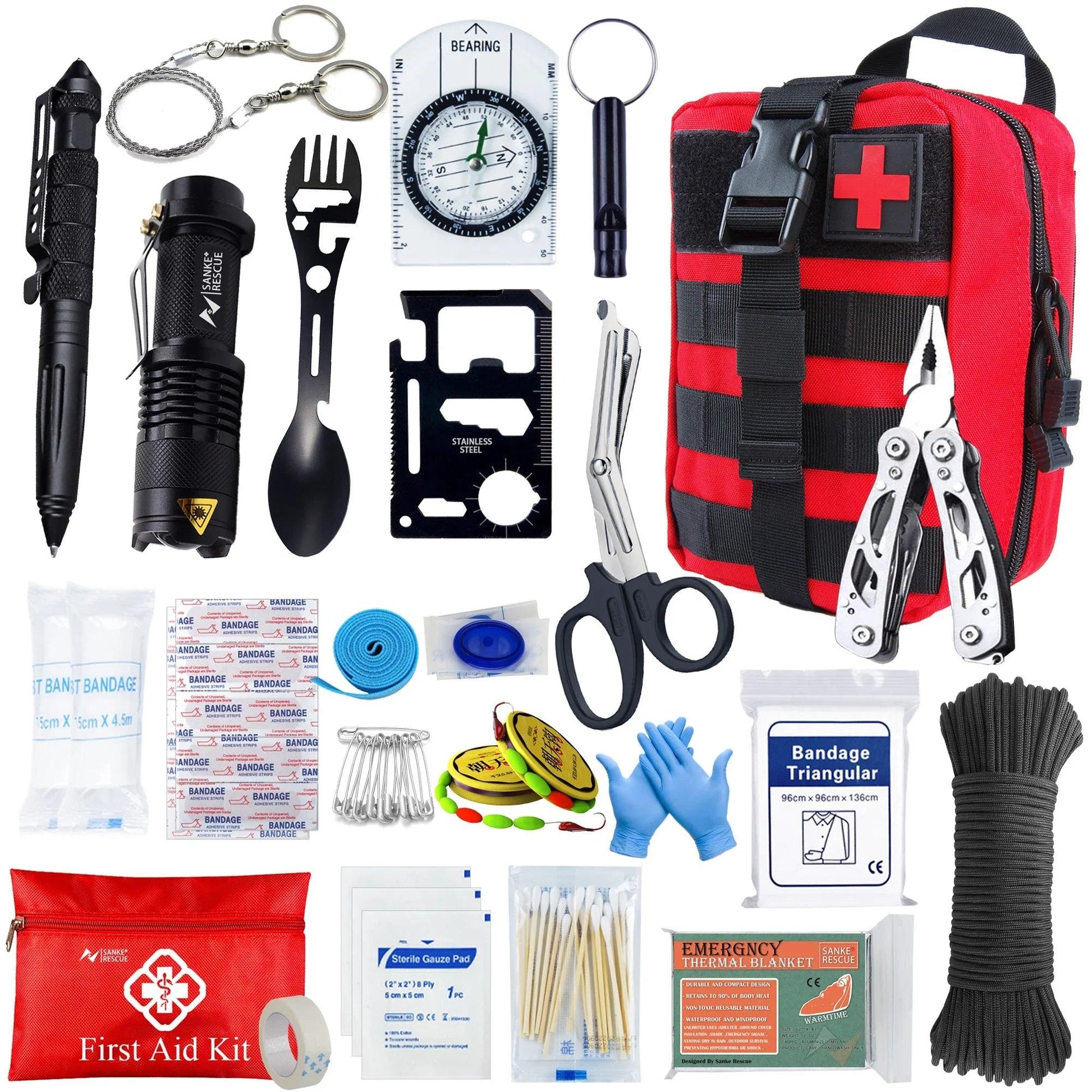 Tactical First Aid Kit In The Car Military Acessories Survival Kits Camping Equipments Medical Bag Self-defense EDC Pouch ifak - Outdoorsavage