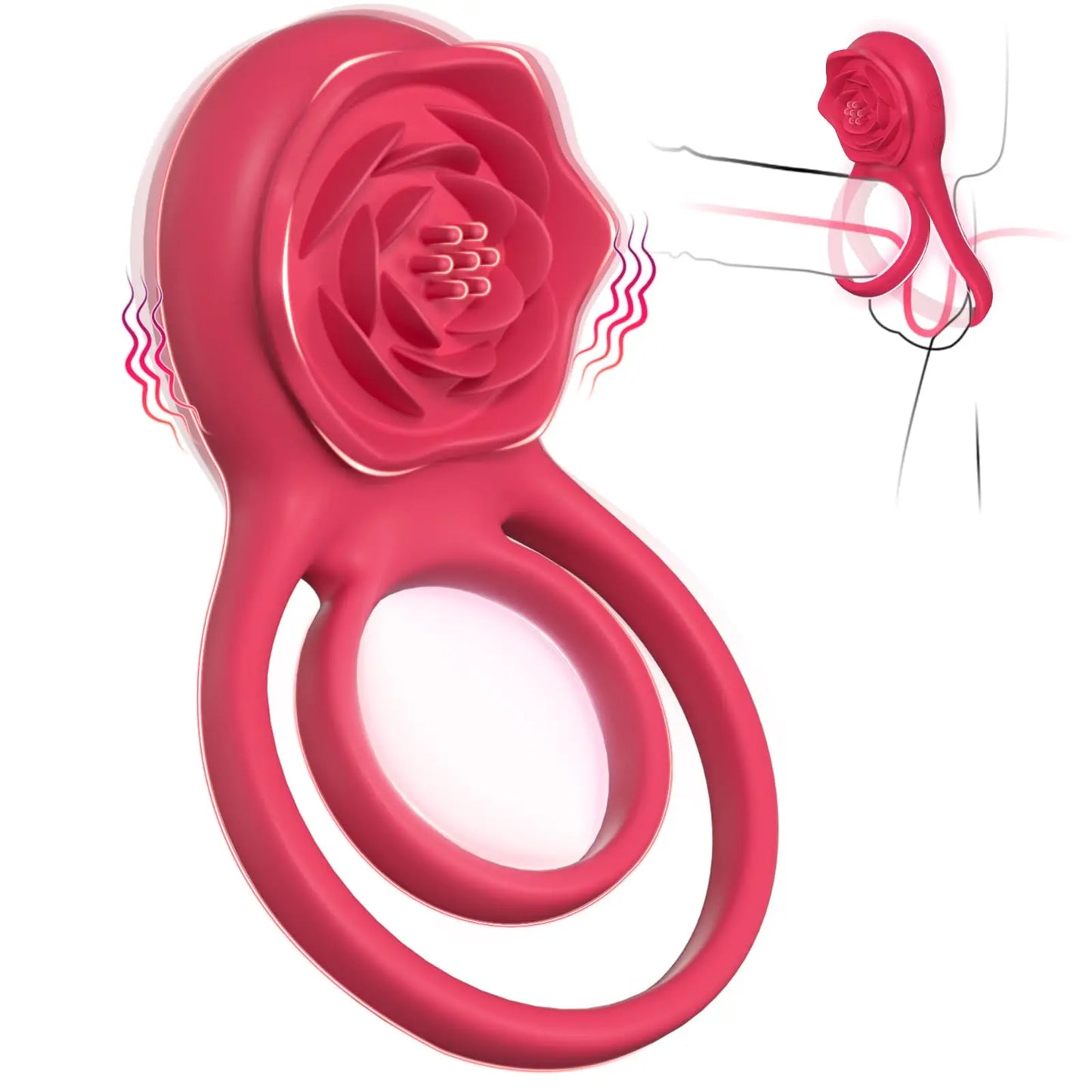 Rechargeable Vibrating Cock Ring for Couples