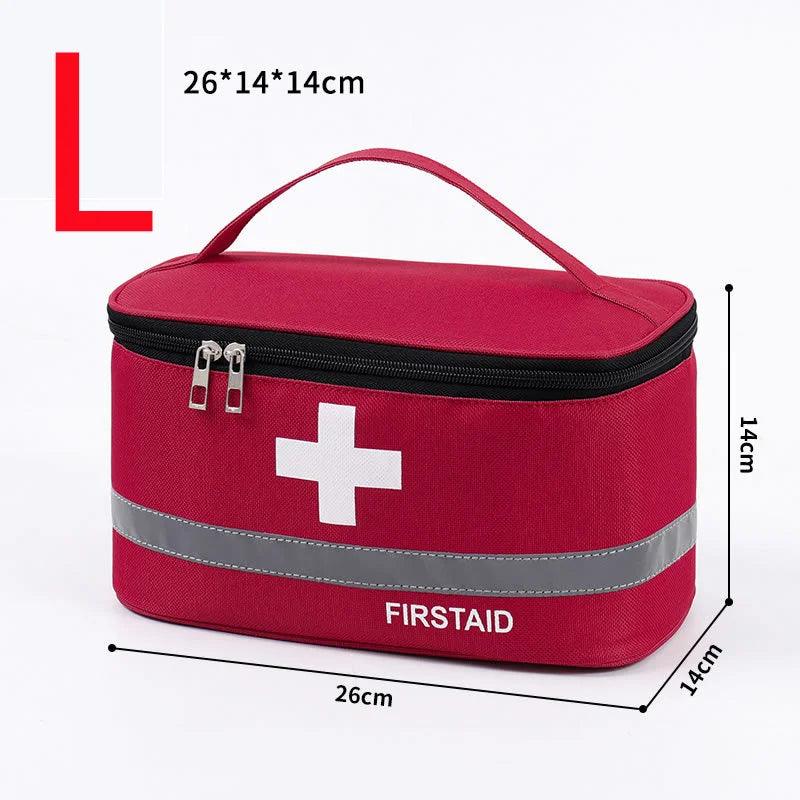 First Aid Kit Medicine Storage Bag Portable Outdoor Rescue Bag Household Children's Large Capacity Medical Kit Storage Organizer - Outdoorsavage