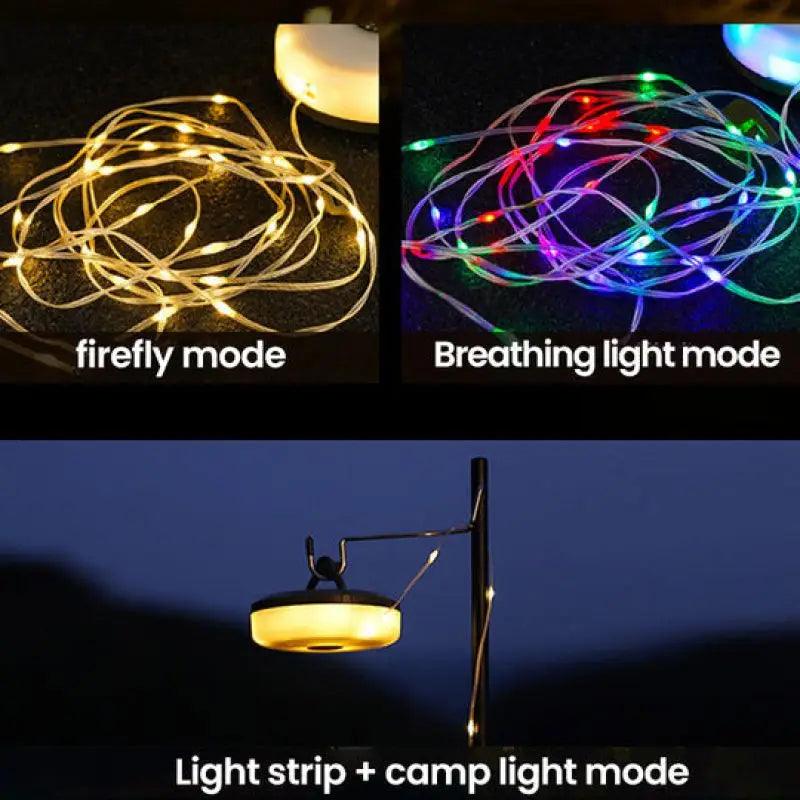 Outdoor Waterproof Portable Stowable String Light Mode Street Garland - Outdoorsavage