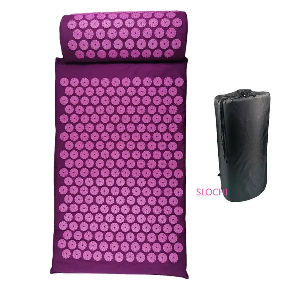 Massager Cushion Shakt Mat Massage Yoga Mat Acupressure Relieve Stress Back Body Pain Spike Mat Acupuncture Massage Mat - Outdoorsavage