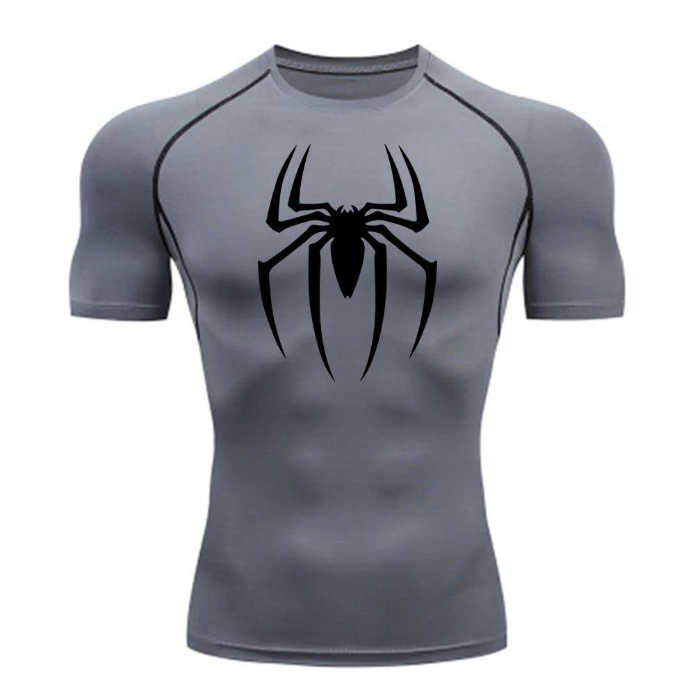 New Compression Shirt Men Fitness Gym Super Hero Sport Running T-Shirt Rashgard Tops Tee Quick Dry Short Sleeve T-Shirt For Men - Outdoorsavage