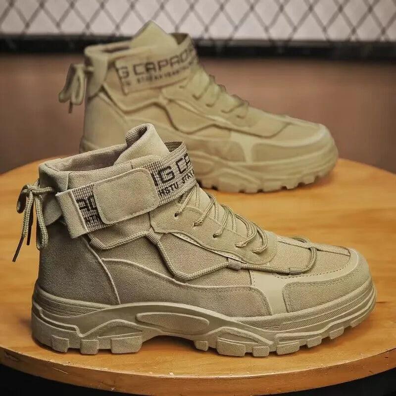 2023 Men Boots Tactical Military Combat Boots Outdoor Hiking Winter Shoes Light Non-slip Men Desert Ankle Boots - Outdoorsavage