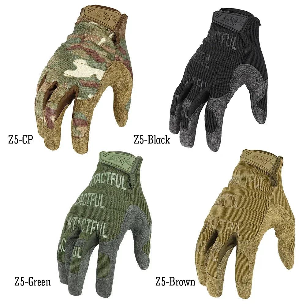 Outdoor Tactical Gloves Training Combat Sport Hiking Climbing Shooting Hunting Riding Cycling Full Finger Anti-Skid Mittens - Outdoorsavage