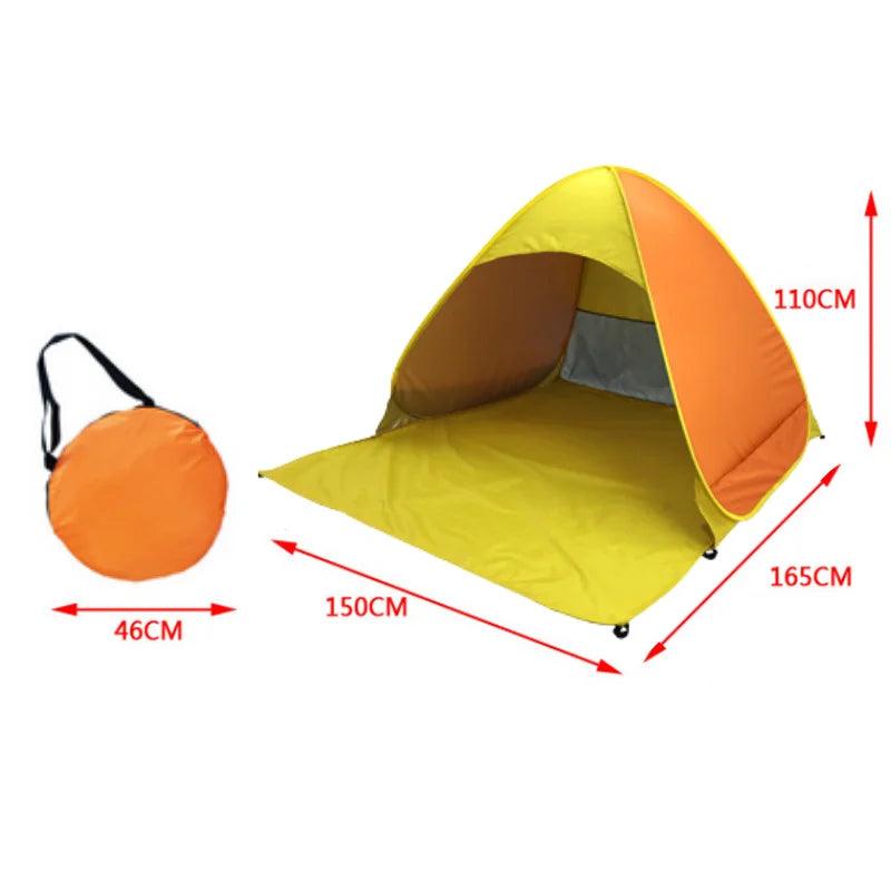 Automatic Instant Pop Up Tent Potable Beach Tent Lightweight Outdoor UV Protection Camping Fishing Tent Sun Shelter - Outdoorsavage