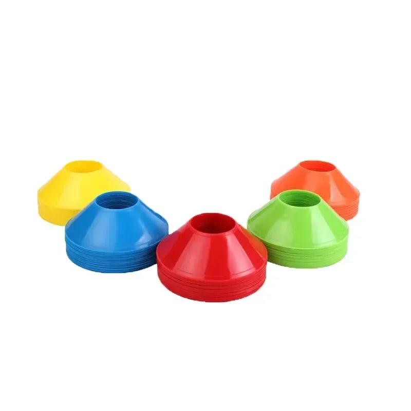 10Pcs Soccer Cones Disc Football Training Discs With Carry Bag Holder Agility Exercise Field Markers Sports Training Equipment - Outdoorsavage