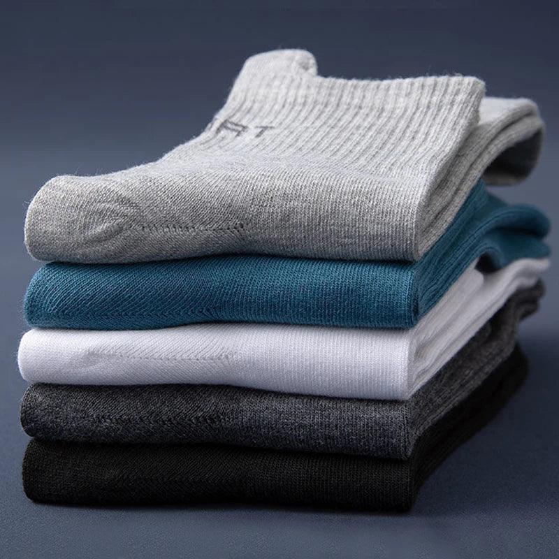 5 Pairs/Lot High Quality Men Ankle Socks Breathable Cotton Sports Mesh Casual Athletic Thin Cut Short Sokken Plus Size - Outdoorsavage