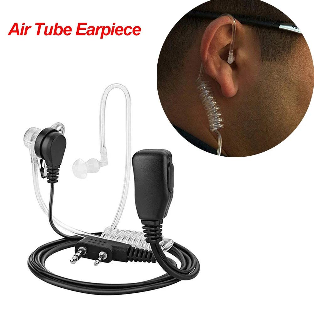 2-pin concealed acoustic trachea FBI Headphone Headphone Security Agent Headphone Headphone microphone earbuds Intercom - Outdoorsavage